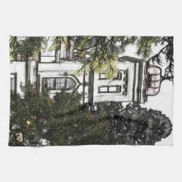 Heiligtum inmitten der Bäume Geschirrtuch