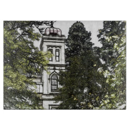 Heiligtum inmitten der Bäume Schneidebrett