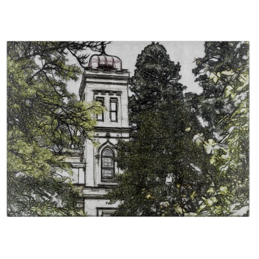 Heiligtum inmitten der Bäume Schneidebrett (Vorderseite)