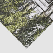 Heiligtum inmitten der Bäume Seidenpapier (Detail)