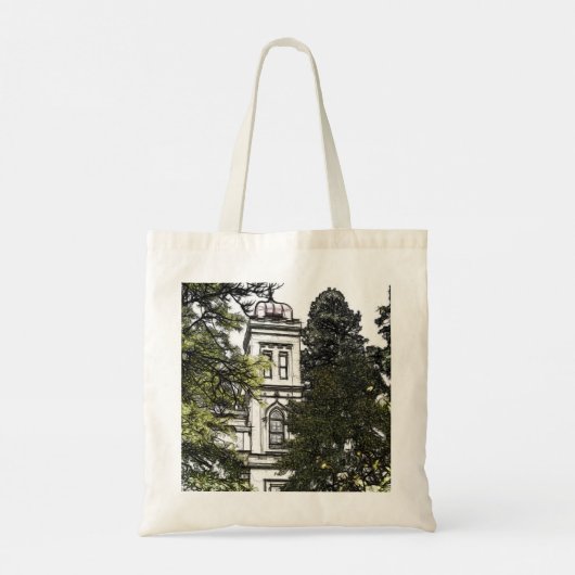 Heiligtum inmitten der Bäume Tragetasche (Rückseite)