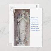 Heiligtum mit Angel Postkarte (Vorne/Hinten)