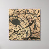 Heiligtum Pollock Inspiriert Abstrakt Leinwanddruck (Vorderseite)