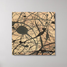 Heiligtum Pollock Inspiriert Abstrakt Leinwanddruck