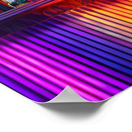 Heiligtum | Rainbow Church Interior Poster (Ecke)