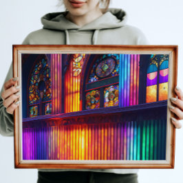 Heiligtum | Rainbow Church Interior Poster