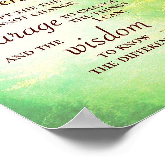 Heiligtum, Wald Poster (Ecke)