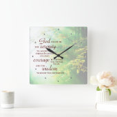 Heiligtum, Wald Quadratische Wanduhr (Zuhause)