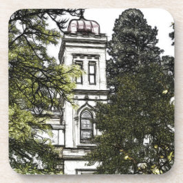 Heiligtum zwischen den Bäumen Kunststoff-Untersetz Getränkeuntersetzer