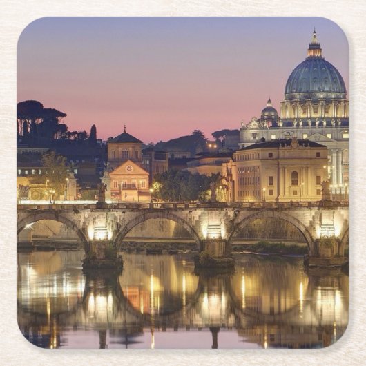 Heiligtümer Sedes pro orarium Romae Rechteckiger Pappuntersetzer (Vorderseite)