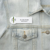 Heilkräuter Grüner Goldgott von Asclepius Namensschild (Beispiel)