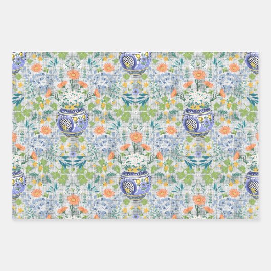 Heilkräuter Wrapping Paper Set Geschenkpapier Set (Vorderseite)