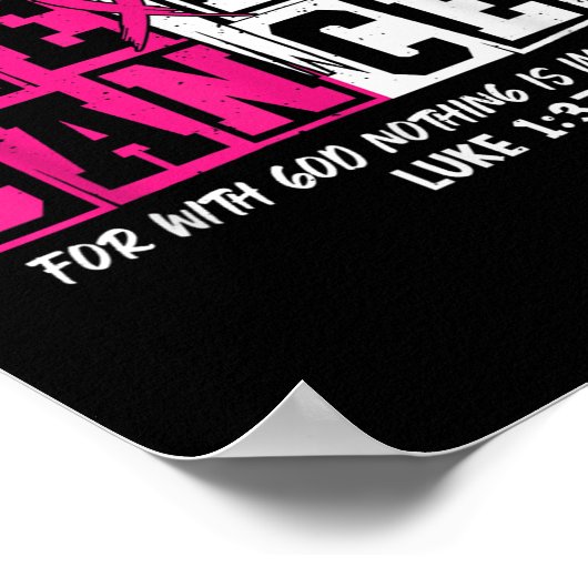 Heilkrebs Jesus Christlich Nk Brustkrebs Wissen Poster (Ecke)