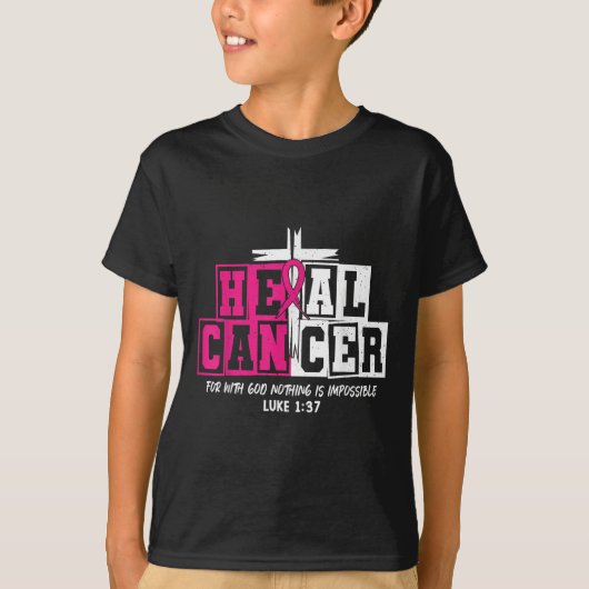 Heilkrebs Jesus Christlich Nk Brustkrebs Wissen T-Shirt (Vorderseite)