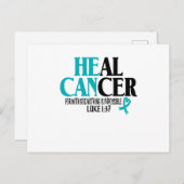 Heilkrebs Ovarien Zervikale Einladungspostkarte (Vorne/Hinten)