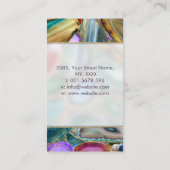 Heilkristalle-Cluster für farbenfrohe Geodes-Busin Visitenkarte (Rückseite)