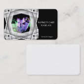 Heilkristalle Emerald Amethyst Business Card Visitenkarte (Vorne/Hinten)