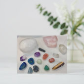 Heilkristalle Postkarte (Stehend Vorderseite)