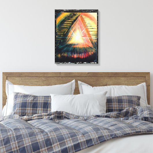 Heillicht Leinwanddruck (Insitu (Schlafzimmer))