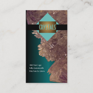 Heilmineralien Amethyst & Quarzkristalle Visitenkarte
