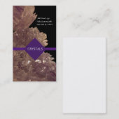 Heilmineralien Amethyst & Quarzkristalle Visitenkarte (Vorne/Hinten)