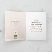 Heilschläuche werden mit Bandage und Blume Card gu Karte (Innenseite)