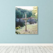 Heilskreuz Leinwanddruck (Insitu (Holzboden))