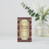 Heilskulissen Batik Arabesque Business Cards Visitenkarte (Stehend Vorderseite)