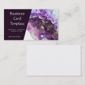 Heilsteine Amethyst-Visitenkarte Visitenkarte (Vorne/Hinten)