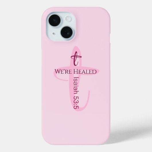Heilt durch Jesus Bible Verse Christlicher Glaube Case-Mate iPhone Hülle (Rückseite)