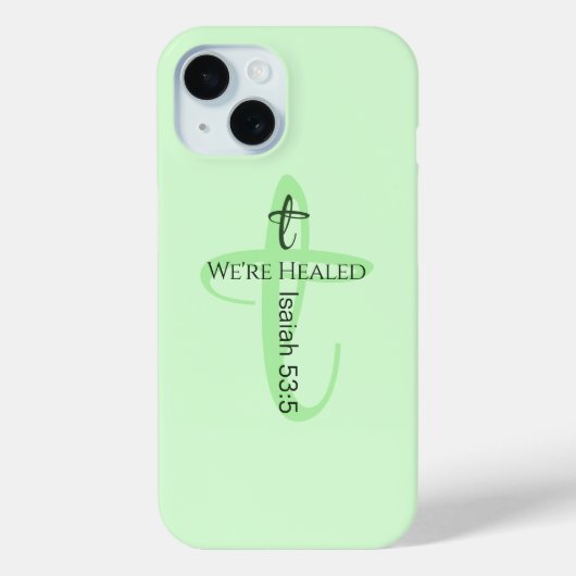 Heilt durch Jesus Bible Verse Christlicher Glaube Case-Mate iPhone Hülle (Rückseite)