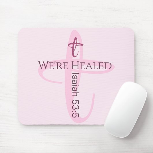Heilt durch Jesus Bible Verse Christlicher Glaube Mousepad (Mit Mouse)