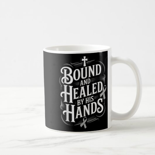Heilt durch seine Hände Diabetes Bewusstsein Kaffeetasse (Rechts)
