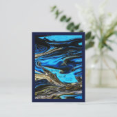 Heilung auf allen Ebenen Marmorpostkarte Postkarte (Stehend Vorderseite)