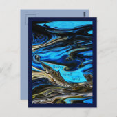 Heilung auf allen Ebenen Marmorpostkarte Postkarte (Vorne/Hinten)