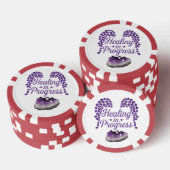Heilung bei Fortschrittsbeladung Pokerchips (Stapel)