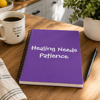 Heilung Braucht Geduld Wellness Notizblock