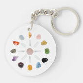 *~* Heilung Chakra Kristallgitter Energie Schlüsselanhänger (Rückseite)