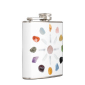 *~* Heilung Chakra Stones Kristallgitter Energie Flachmann (Rechts)