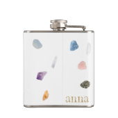 *~* Heilung Chakra Stones Kristallgitter Energie Flachmann (Rückseite)