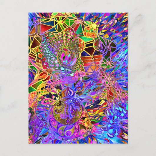 Heilung der Art Dreamtime Turtle Postkarte (Vorderseite)