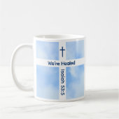 Heilung der Christlichen Kreuz-Verse Kaffeetasse (Links)