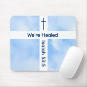 Heilung der Christlichen Kreuz-Verse Mousepad (Mit Mouse)