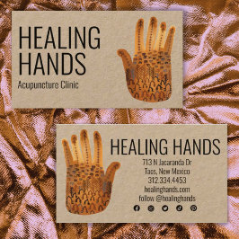Heilung der Hände Wasserfarben Boho Social Media I Visitenkarte
