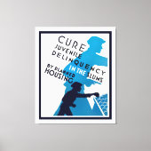 Heilung der Jugendkriminalität in den Slums Leinwanddruck (Vorderseite)