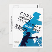 Heilung der Jugendkriminalität in den Slums Postkarte (Vorne/Hinten)