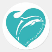 Heilung der Lebenskraft Runder Aufkleber (Vorderseite)