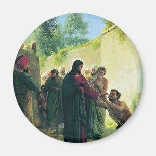 Heilung des Blinden Mannes durch Carl Bloch Magnet