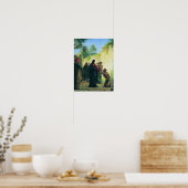 Heilung des Blinden Mannes durch Carl Bloch Poster (Küche)