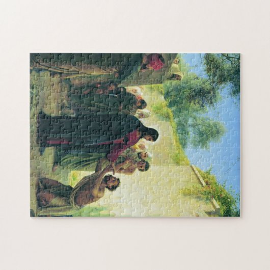 Heilung des Blinden Mannes durch Carl Bloch Puzzle (Horizontal)